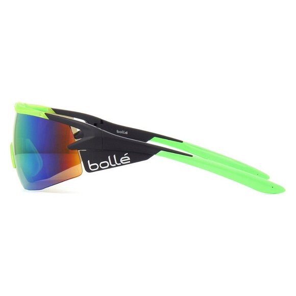 New BOLLE Black Semi Rimless Shield Aeromax 12267 Sunglasses Women - Picture 3 of 3